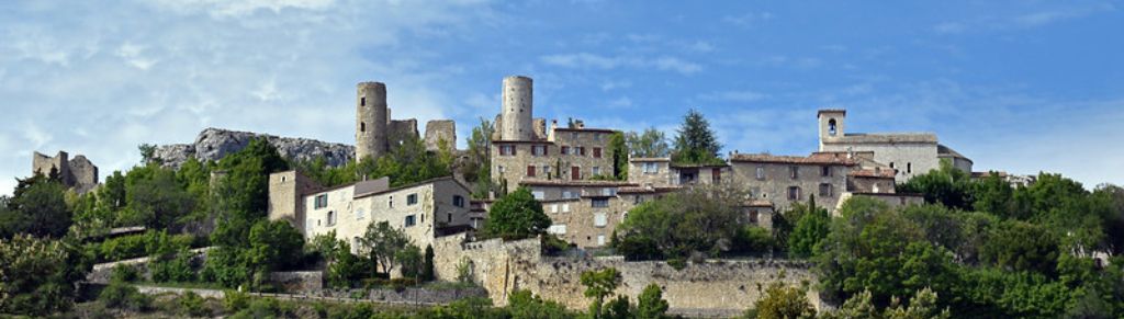 panorama de la ville de Bargème